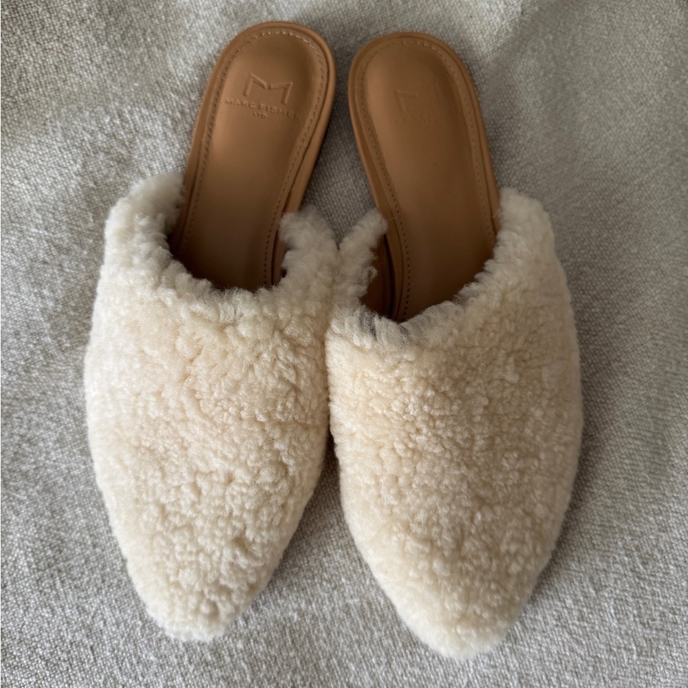 Marc Fisher LTD Sabrina Genuine Shearling Mule